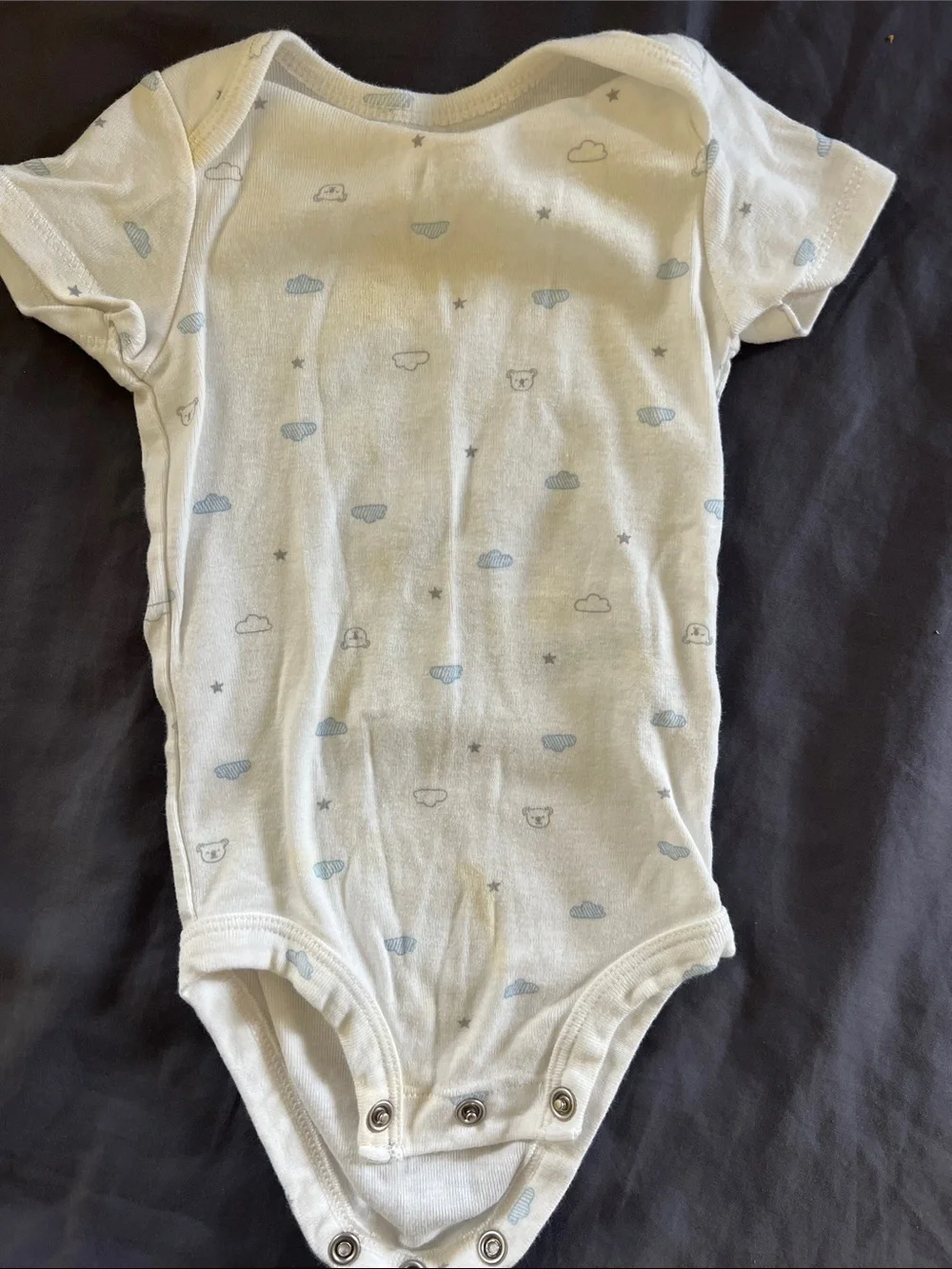 Lot of 8 baby onesies size 0-3 month Batman elephant Mickey sharks poop bear